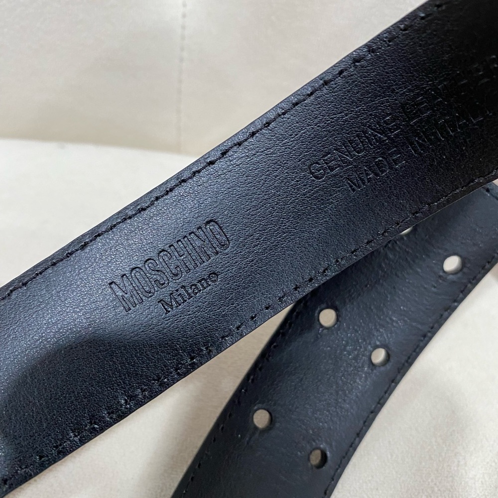 NEW🔥Moschino Leather Belt - Picture 6 of 8